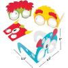 Fun Express – Monster Party Paper Glasses for Birthday – Apparel Accessories – Eyewear – Novelty Glasses – Birthday – 12 Pieces