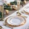 Fun Express 12” Gold Laser-Cut Cardstock Charger Placemats – 24 Pieces for Modern Weddings & Parties(12″)