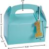 Fun Express 1st Birthday Light Blue Treat Boxes with Tags (set of 12) Birthday Party Supplies