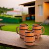 Fun Express Barrel Mugs 12 Pack – Western Party Decorations & Cowboy Theme Cups | 16oz Brown Plastic Reusable Mugs with Handles for Rodeo Birthday Parties & Country Celebrations