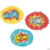 Fun Express Comic Superhero Mini Pinatas – Set of 6 – Birthday Party Decor