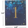 Fun Express Constellation Table Numbers – Party Supplies – Elegant Starry Design for Events, Weddings, and Special Occasions – 24 Pieces – Blue