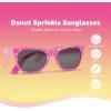 Fun Express Donut Sprinkle Sunglasses for Kids Birthday – Set of 12 – Cupcake, Baking and Donut Themed Party Favors