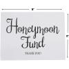 Fun Express Honeymoon Fund Sign for Wedding – Gray and Black
