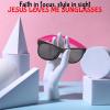 Fun Express JESUS LOVES ME Sunglasses – Colorful Faith-Inspired Kids – Party Accessories – Ideal for Church Events Gifts Birthday Parties Celebrations and Special Occasions – 12 Pieces