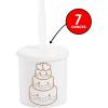 Fun Express Kids’ Wedding Cake Reusable Plastic Cups with Lids & Straws – 12 Ct