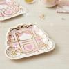 Fun Express Princess Carriage Dessert Plates – Charming Pink & Purple Design for Princess-Themed Parties Birthdays Bridal Showers & Special Occasions – Serving Cake Cupcakes & Desserts – 8 Pieces