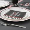 Fun Express Race Car Checkered Flag Luncheon Napkins – 6.5″ Paper Napkins for Racing – Themed Parties Tableware Celebrations Special Events – Fun Party Supplies for Kids Birthdays & More – 16 Pieces