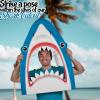 Fun Express Shark Cardboard Cutout Life Size 3 Feet Tall – Premium Photo Booth Prop & Standee for Shark Party Decorations | Perfect for Birthday Parties, Beach Theme Events & Kids Room Decor
