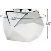 Fun Express Silver Reflective Geo Tealight Holders – Elegant Home Décor Ambient Lighting Stylish Geometric Design – Ideal for Weddings Parties Special Occasions Adds Modern Charm Any Space – 3 Pieces