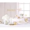 Fun Express Wood Cursive Table Numbers (Gold Set of 1-24) Wooden Calligraphy style for Wedding and Party Events
