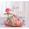 Fun Express Wood Cursive Table Numbers (Gold Set of 1-24) Wooden Calligraphy style for Wedding and Party Events