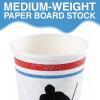 Hockey Party Disposable Paper Cups – 9 oz. (8 Count) – Exciting Hockey Motif – Perfect for Team Parties, Birthdays & End-of-Season Banquets