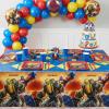 Transformers Tablecloth – Optimus Prime & Bumblebee Plastic, 54″ x 84″ (1 Pc.) – Rectangle Party Table Decor for Kids Birthday & Themed Celebrations