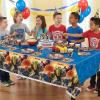 Transformers Tablecloth – Optimus Prime & Bumblebee Plastic, 54″ x 84″ (1 Pc.) – Rectangle Party Table Decor for Kids Birthday & Themed Celebrations
