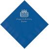 Blue Birthday Cake Personalized Napkins – Luncheon – Party Supplies – 50 Pieces