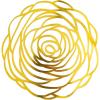 Eye-catching Rose Shaped Gold Foil & Cardstock Chargers – 12″ x 12″ (Pack of 24) – Perfect for Weddings, Banquets, Formal Dinners, and Parties