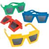 Fun Express – Brick Party Sunglasses for Birthday – Apparel Accessories – Eyewear – Sunglasses – Birthday – 12 Pieces