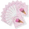 Fun Express – I Scream For Ice Cream Beverage Napkins for Birthday – Party Supplies – Print Tableware – Print Napkins – Birthday – 16 Pieces