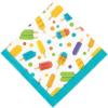 Fun Express – Popsicle Party Bev Napkin for Birthday – Party Supplies – Print Tableware – Print Napkins – Birthday – 16 Pieces