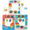 Fun Express – Popsicle Party Photo Props W Glitter for Birthday – Apparel Accessories – Costume Accessories – Costume Props – Birthday – 12 Pieces