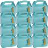 Fun Express 1st Birthday Light Blue Treat Boxes with Tags (set of 12) Birthday Party Supplies