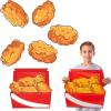 Fun Express 8 1/4″ – 16″ Food Party Chicken Nuggets Cardstock Wall Cutouts Set – 7 Pieces