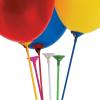 Fun Express Balloon Sticks with Cups 144 Pack – Premium Plastic Balloon Holders for Party Decorations | Centerpiece Accessories for Birthdays, Weddings & Events | 6 Vibrant Colors