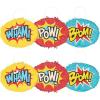 Fun Express Comic Superhero Mini Pinatas – Set of 6 – Birthday Party Decor