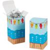 Fun Express Little Fisherman Favor Boxes for Birthday – Party Supplies – Containers & Boxes – Paper Boxes – 12 Pieces – Blue or Orange