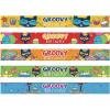 Fun Express Pete the Cat™ Birthday Slap Bracelets – Jewelry – 10 Pieces