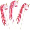 Fun Express Valentine Unicorn Wands – Sparkly Unicorn-Themed Party Favors Apparel Accessories and Gifts for Kids Parties Birthdays and Valentine’s Day Celebrations – Fun Whimsical Design – 6 Pieces