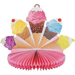 Fun Express – I Scream For Ice Cream Centerpiece for Birthday – Party Decor – General Decor – Centerpieces – Birthday – 1 Piece