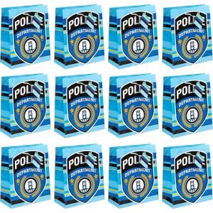 Fun Express – Med Police Party Gift Bags for Birthday – Party Supplies – 12 Pieces