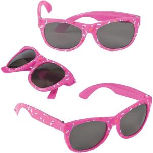 Fun Express Donut Sprinkle Sunglasses for Kids Birthday – Set of 12 – Cupcake, Baking and Donut Themed Party Favors