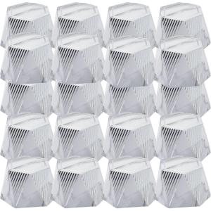 Fun Express Geometric Silver Marble Favor Box Set – Stylish and Elegant Party Decor for Weddings Birthdays Receptions Bridal Showers & Special Occasions – Perfect for Treats Gifts & More – 24 Pieces