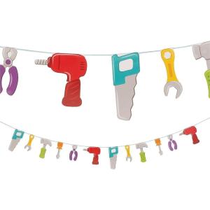 LITTLE HANDYMAN GARLAND – Party Decor – 1 Piece