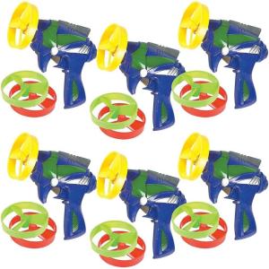 Multicolor Plastic Turbo Flyers Set – 6 Sets, Fun & Colorful Toys – Great Party Favors for Birthdays, Themed Parties & More