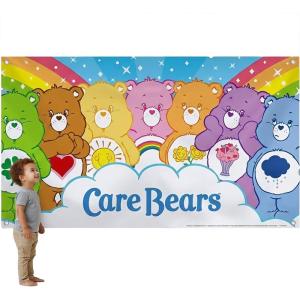 Vibrant Care Bears Party Polyester Backdrop Banner – 3 ft x 5 ft (1 Piece) – Perfect for Photo Booths, Dessert Tables & Kids’ Birthday Decor