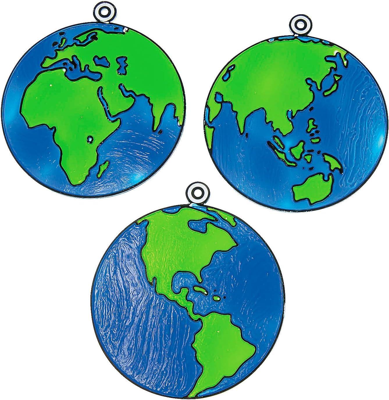 image:imageFun Express Color Your Own Suncatchers  VBS Vacation Bible School SuppliesDecor  Earth Day DIY Crafts for Kids and Classroom Activities  Set of 24