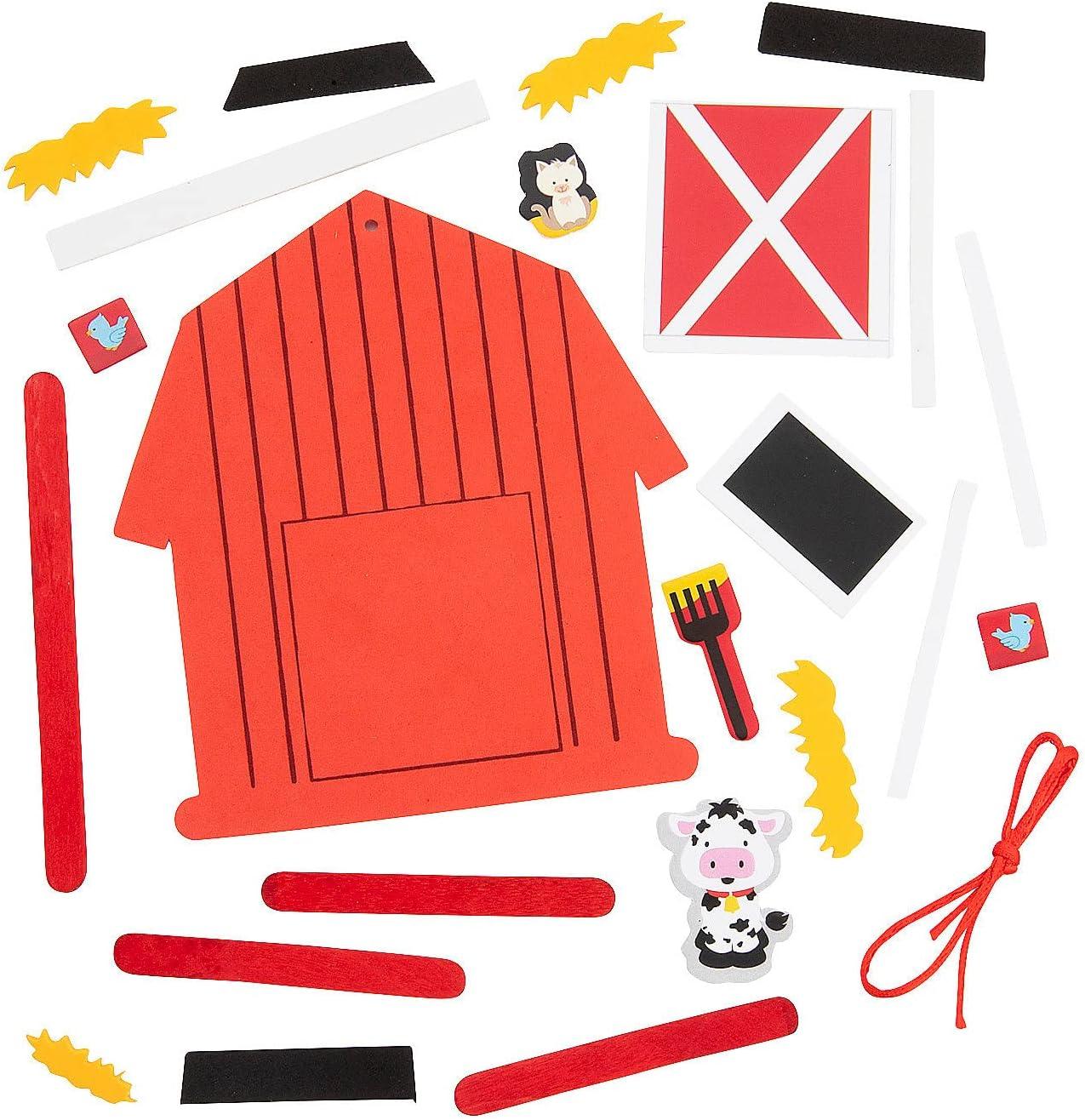 image:imageFun Express Farm Barn Craft Kits for Kids 12 Pc 5 Inch