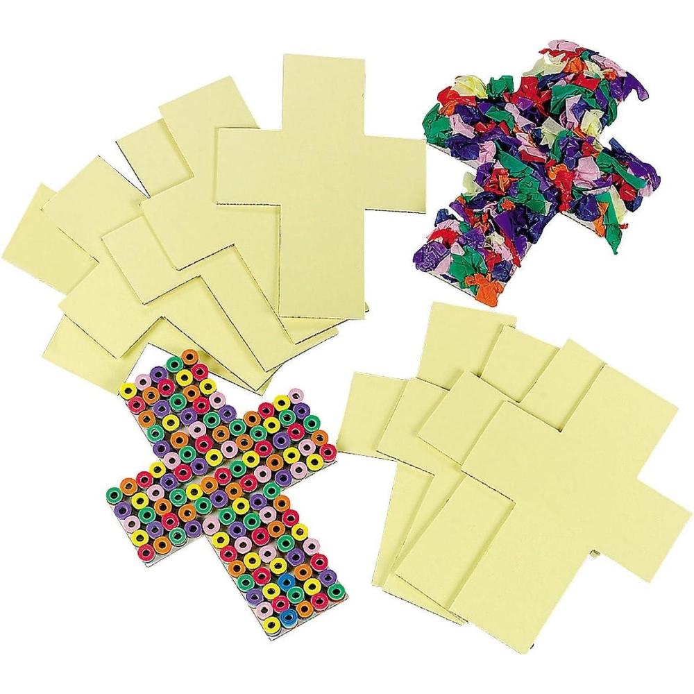 image:imageCross Sticky Boards Bulk Set of 24 DIY Religious Crafts for Kids and Sunday School Activities