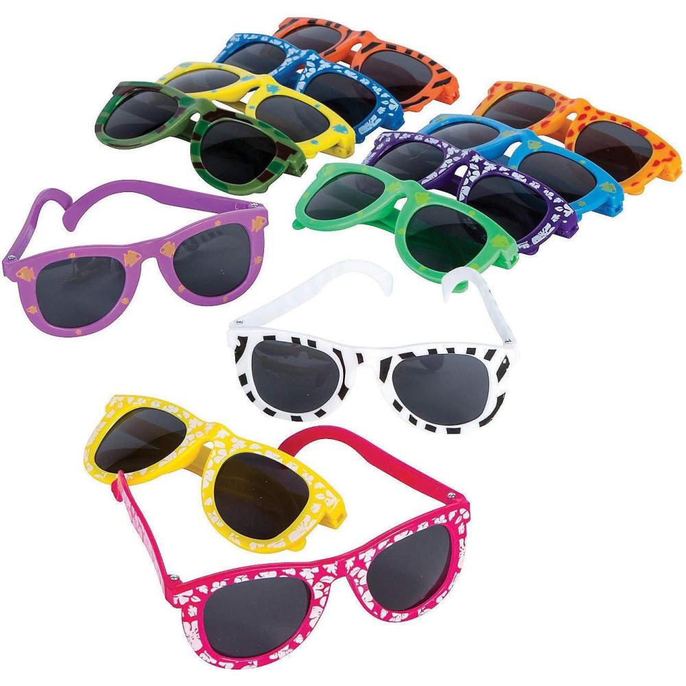 image:imageFun Express Mega Kids Sunglass Assortment 100pc Apparel Accessories Eyewear Sunglasses 100 Pieces Perfect for Halloween or Birthday Party favors or Classroon Rewards