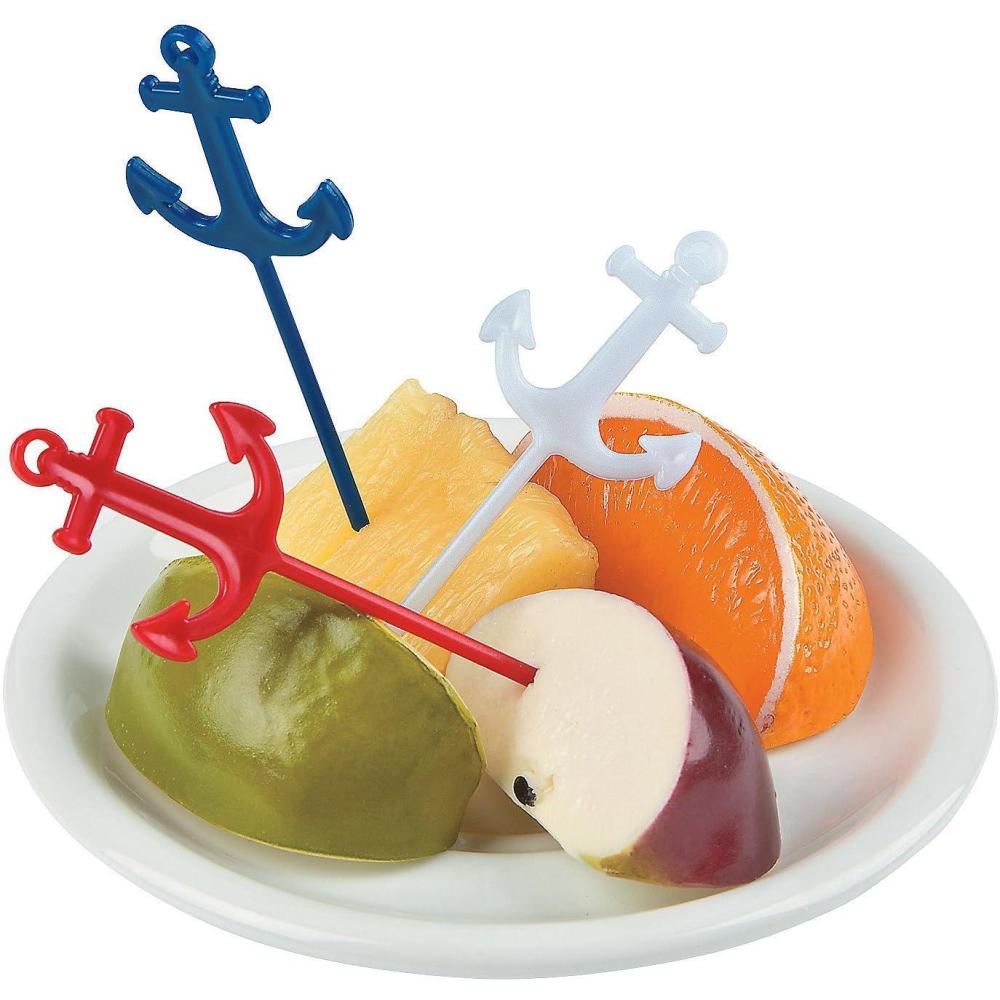 image:imageFun Express  Plastic Anchor Picks 25pc for Birthday Party Supplies25 Count Pack of 1
