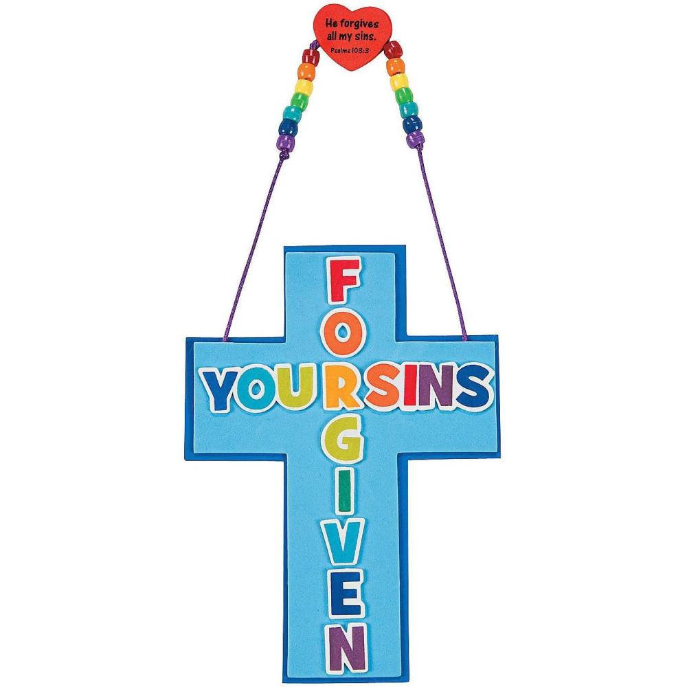 image:imageFun Express Forgiven Sign Craft Kit  Fun amp Creative Craft Activity for Kids Perfect Home Projects EasytoFollow Instructions for Children Great for Family Bonding Ideal for Craft Time  12 Pieces