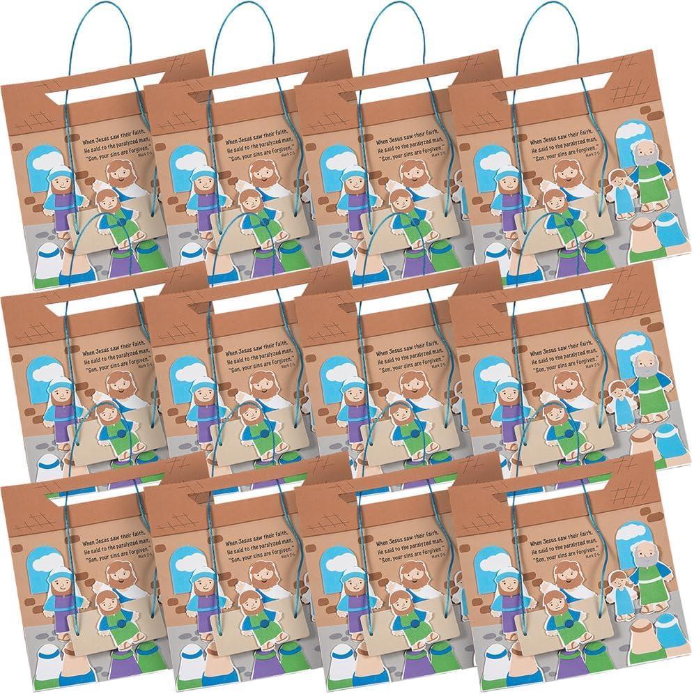 image:imageFun Express Jesus Heals A Paralyzed Man 3D Sign Craft Kit Makes 12 DIY Crafts for Kids and Sunday School Activities