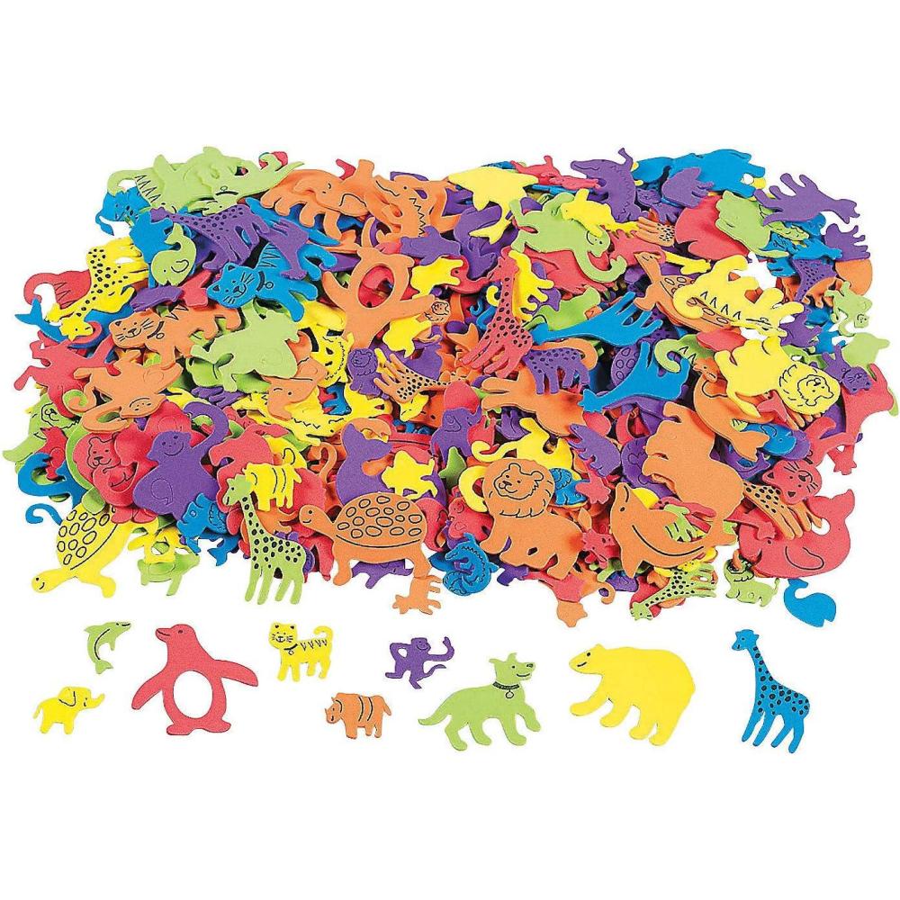 image:imageFun Express SelfAdhesive Animal Foam Shapes  Fun Crafts for Kids Creative Activities and Engaging Home Projects  500 Pieces