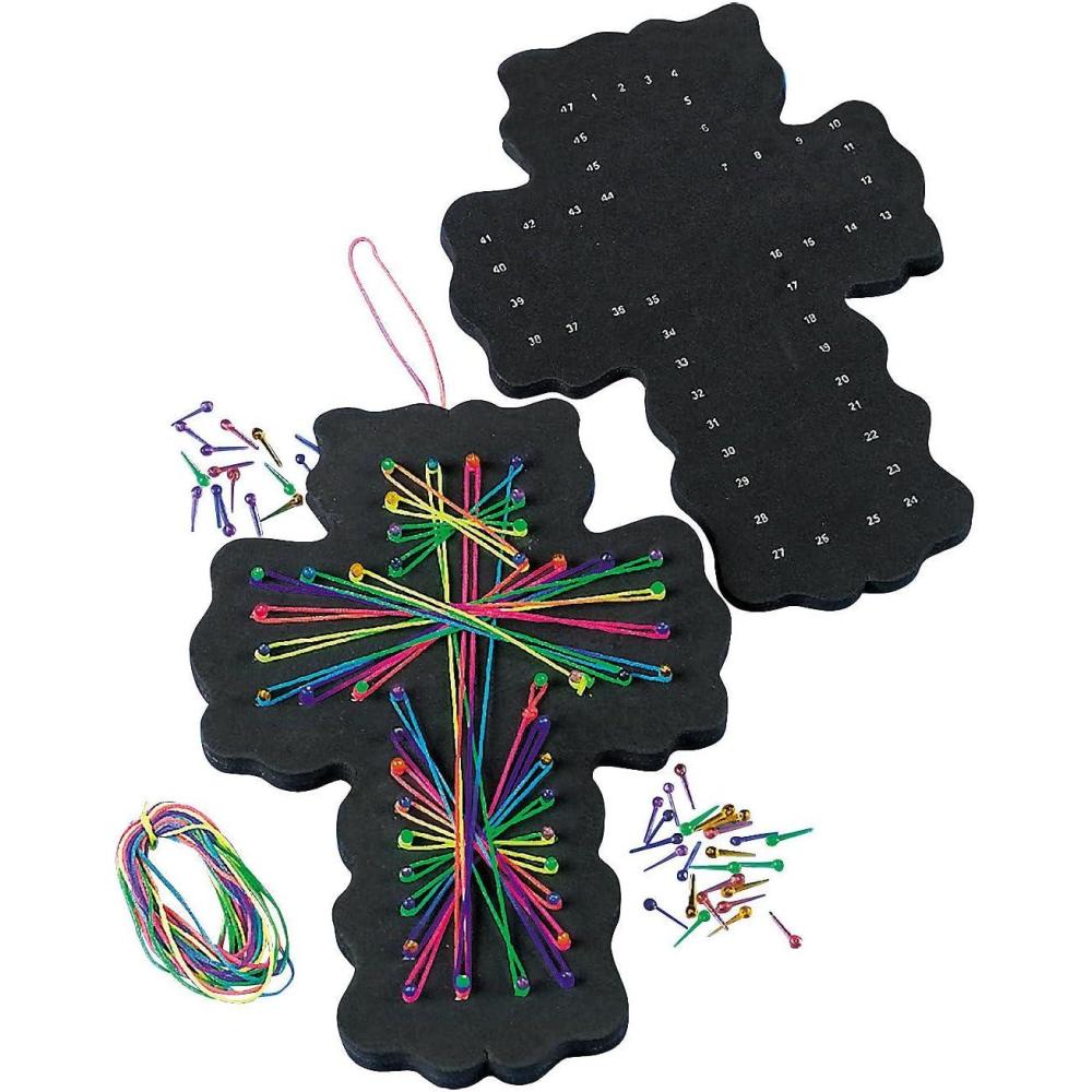 image:imageFun Express String Art Craft Kit Faith for Girls Ages 812  Makes 12 Cross Projects  Religious DIY Arts Crafts for Kids Perfect Birthday Gifts for 10 11 12 Year Old Girls  Tween Creative Activities