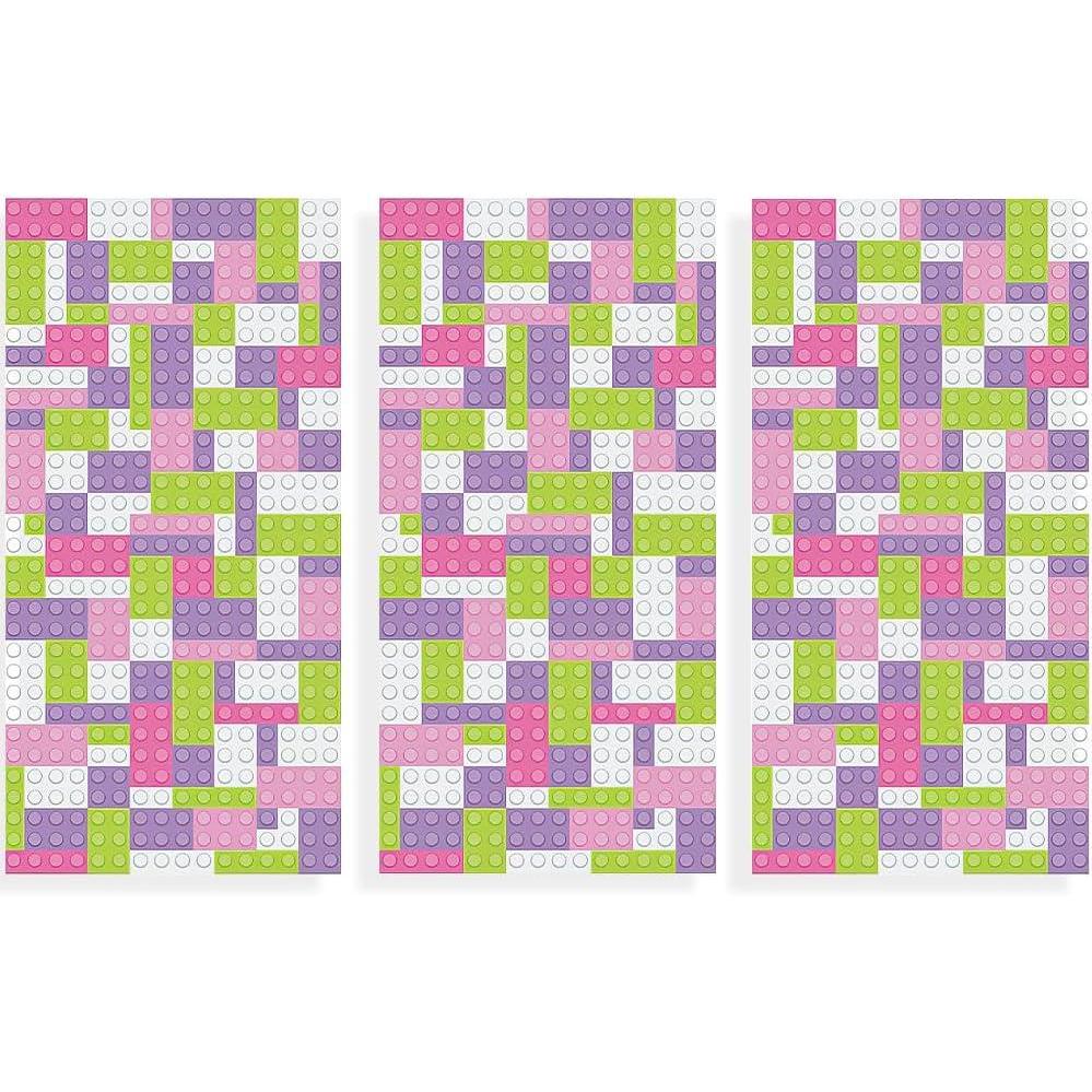 image:imageGirl Color Brick Party Backdrop Banner 9 feet x 6 feet  Birthday Party Decor