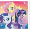 Fun Express – My Little Pony Beverage Napkins, 16ct for Birthday – Party Supplies – Licensed Tableware – Licensed Napkins – Birthday – 16 Pieces